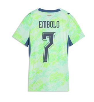 Zwitserland Breel Embolo #7 Uit tenue Dames WK 2026 Korte Mouw Kopen