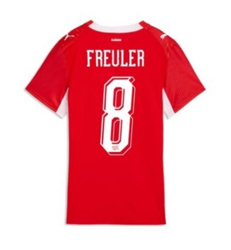 Zwitserland Remo Freuler #8 Thuis tenue Dames WK 2026 Korte Mouw Kopen