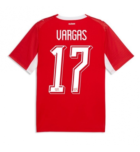 Zwitserland Ruben Vargas #17 Thuis tenue WK 2026 voetbalshirts outlet Zwitserland Ruben Vargas #17 Thuis tenue WK 2026 voetbalshirts outlet