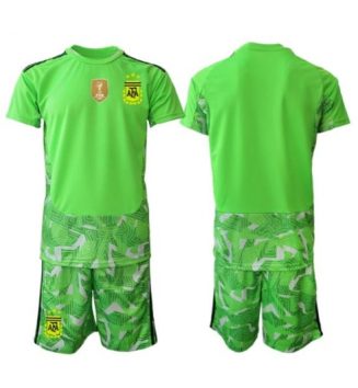 Argentinië Keeper Uit tenue Kinder WK 2026 Korte Mouw (+ Korte broeken) Argentinië Keeper Uit tenue Kinder WK 2026 Korte Mouw (+ Korte broeken)