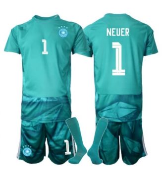 Duitsland Manuel Neuer #1 Keeper Thuis tenue Kinder WK 2026 Korte Mouw (+ Korte broeken) Duitsland Manuel Neuer #1 Keeper Thuis tenue Kinder WK 2026 Korte Mouw (+ Korte broeken)