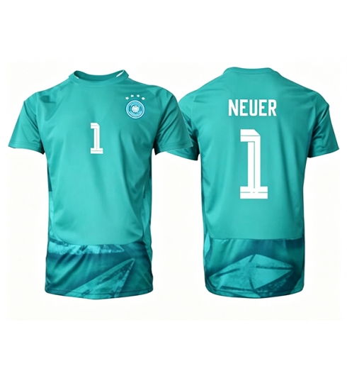 Duitsland Manuel Neuer #1 Keeper Thuis tenue WK 2026 Korte Mouw Kopen Duitsland Manuel Neuer #1 Keeper Thuis tenue WK 2026 Korte Mouw Kopen
