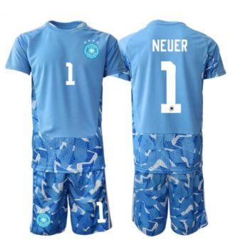Duitsland Manuel Neuer #1 Keeper Uit tenue Kinder WK 2026 Korte Mouw (+ Korte broeken) Duitsland Manuel Neuer #1 Keeper Uit tenue Kinder WK 2026 Korte Mouw (+ Korte broeken)