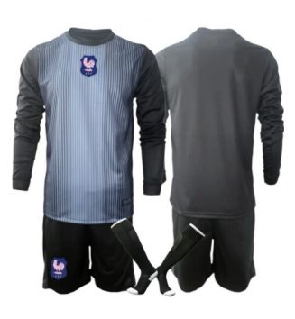Frankrijk Keeper Thuis tenue Kinder WK 2026 Lange Mouwen (+ broek) Frankrijk Keeper Thuis tenue Kinder WK 2026 Lange Mouwen (+ broek)