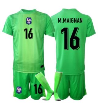 Frankrijk Mike Maignan #16 Keeper Uit tenue Kinder WK 2026 Korte Mouw (+ Korte broeken) Frankrijk Mike Maignan #16 Keeper Uit tenue Kinder WK 2026 Korte Mouw (+ Korte broeken)