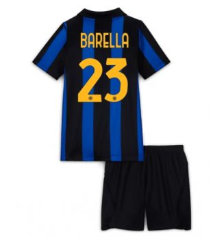 Inter Milan Nicolo Barella #23 Thuis tenue Kinder 2026-27 Korte Mouw (+ Korte broeken) Inter Milan Nicolo Barella #23 Thuis tenue Kinder 2026-27 Korte Mouw (+ Korte broeken)