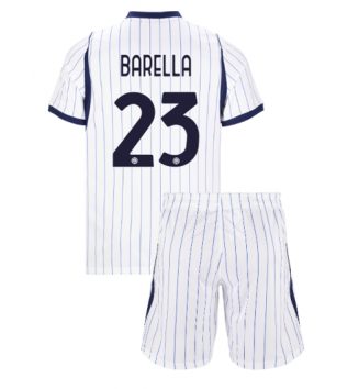 Inter Milan Nicolo Barella #23 Uit tenue Kinder 2026-27 Korte Mouw (+ Korte broeken) Inter Milan Nicolo Barella #23 Uit tenue Kinder 2026-27 Korte Mouw (+ Korte broeken)