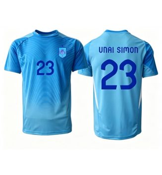 Spanje Unai Simon #23 Keeper Thuis tenue WK 2026 Korte Mouw Kopen