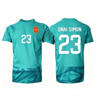 Spanje Unai Simon #23 Keeper Uit tenue WK 2026 Korte Mouw Kopen