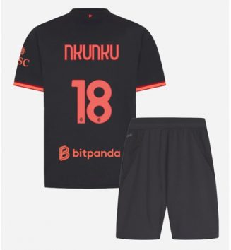 AC Milan Christopher Nkunku #18 Derde tenue Kinder 2026-27 Korte Mouw (+ Korte broeken)
