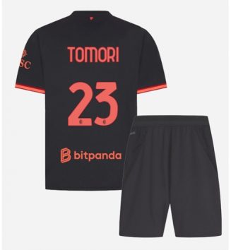 AC Milan Fikayo Tomori #23 Derde tenue Kinder 2026-27 Korte Mouw (+ Korte broeken)