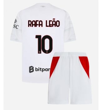 AC Milan Rafael Leao #10 Uit tenue Kinder 2026-27 Korte Mouw (+ Korte broeken)