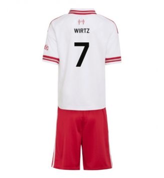 Liverpool Florian Wirtz #7 Uit tenue Kinder 2026-27 Korte Mouw (+ Korte broeken) Liverpool Florian Wirtz #7 Uit tenue Kinder 2026-27 Korte Mouw (+ Korte broeken)