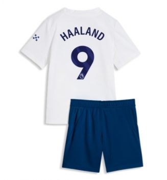 Manchester City Erling Haaland #9 Derde tenue Kinder 2026-27 Voetbalshirt met Short