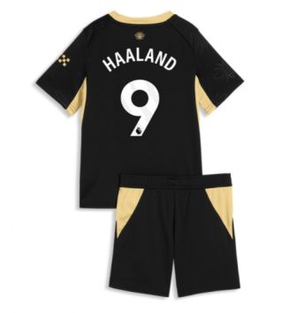 Manchester City Erling Haaland #9 Uit tenue Kinder 2026-27 Voetbalshirt met Short
