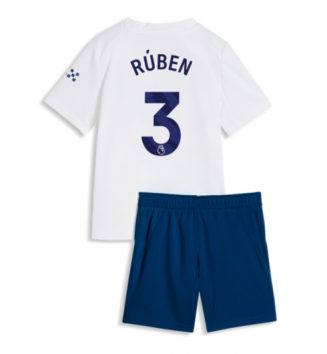 Manchester City Ruben Dias #3 Derde tenue Kinder 2026-27 Voetbalshirt met Short