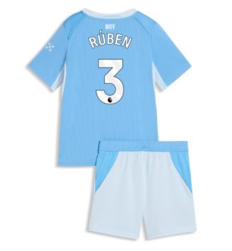 Manchester City Ruben Dias #3 Thuis tenue Kinder 2026-27 Voetbalshirt met Short