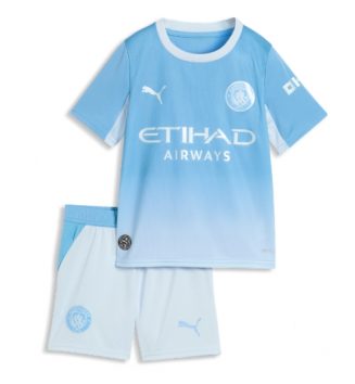 Manchester City Thuis tenue Kinder 2026-27 Voetbalshirt met Short